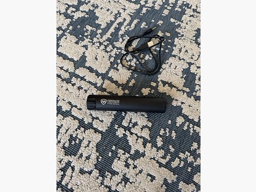 G&G Battle Owl Airsoft Tracer Unit + G&G 14mm Thread Adapter Schwarz