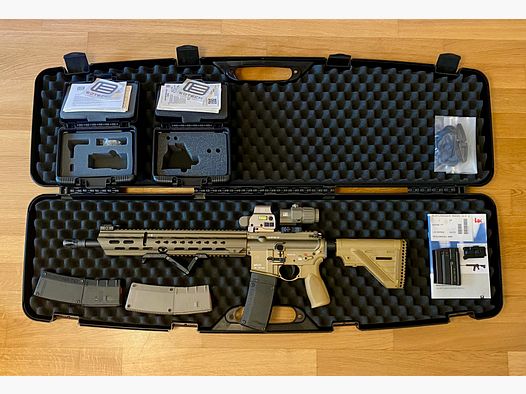 H&K MR223 A3 Slimline HKey in RAL8000 + EOTECH Set