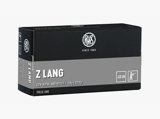 RWS Z Long 1,9g/29grs à 50 .22lr