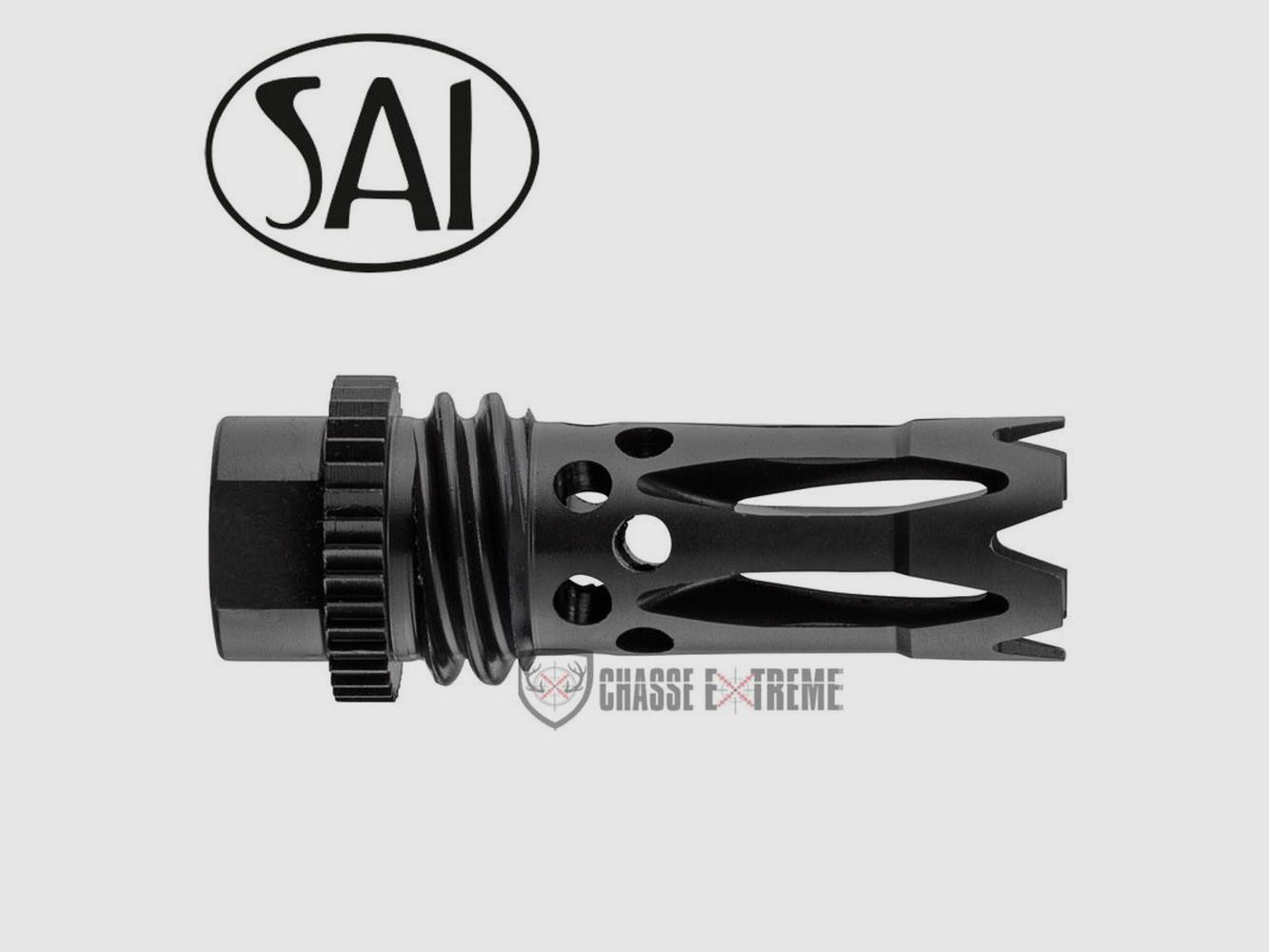 Freno de Boca SAI 4IN1 Cal. 30 - 5/8X24 - Versátil - Reducción de Retroceso y Destello - Precisión y Confort en el Tiro, imagen 1 de 5
