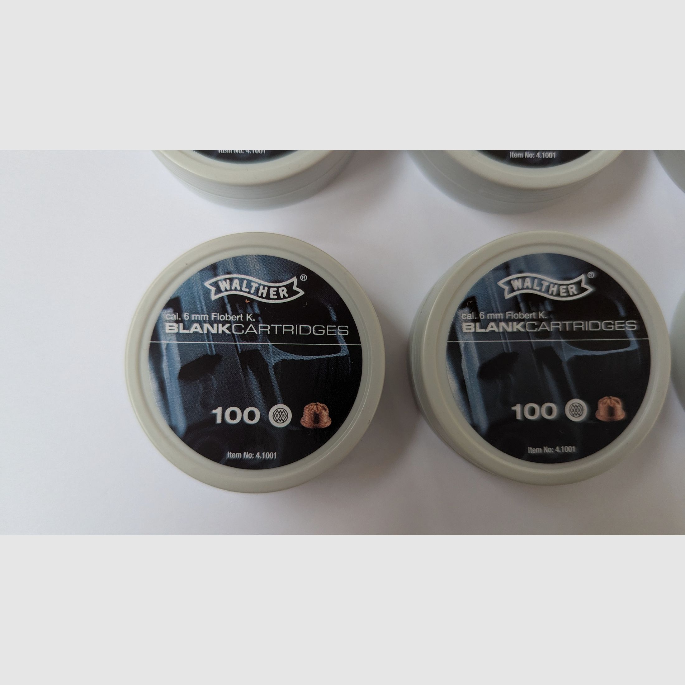 Platzpatronen Kaliber 6 mm Flobert 600 Schuss Walther