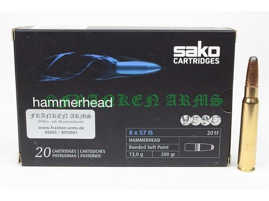 Sako	 Hammerhead 8x57IS 200gr. 13,0g 20 Stück Staffelpreise
