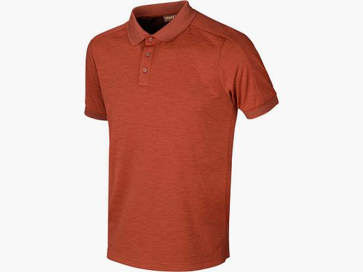 Härkila Tech Poloshirt Dark burnt orange