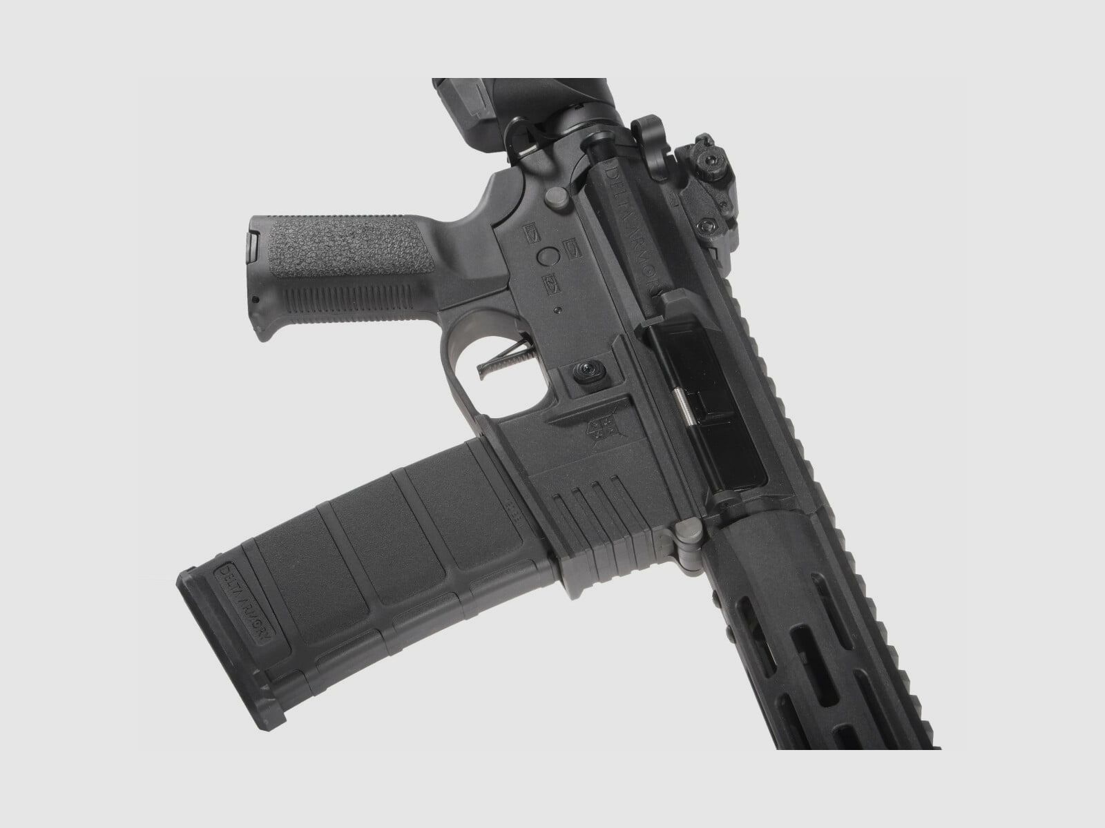 M4 AR15 M-LOK SilentOps 8 Zoll CHARLIE Schwarz S-AEG Airsoft Gewehr Frei ab 18 Jahren | Delta Armory