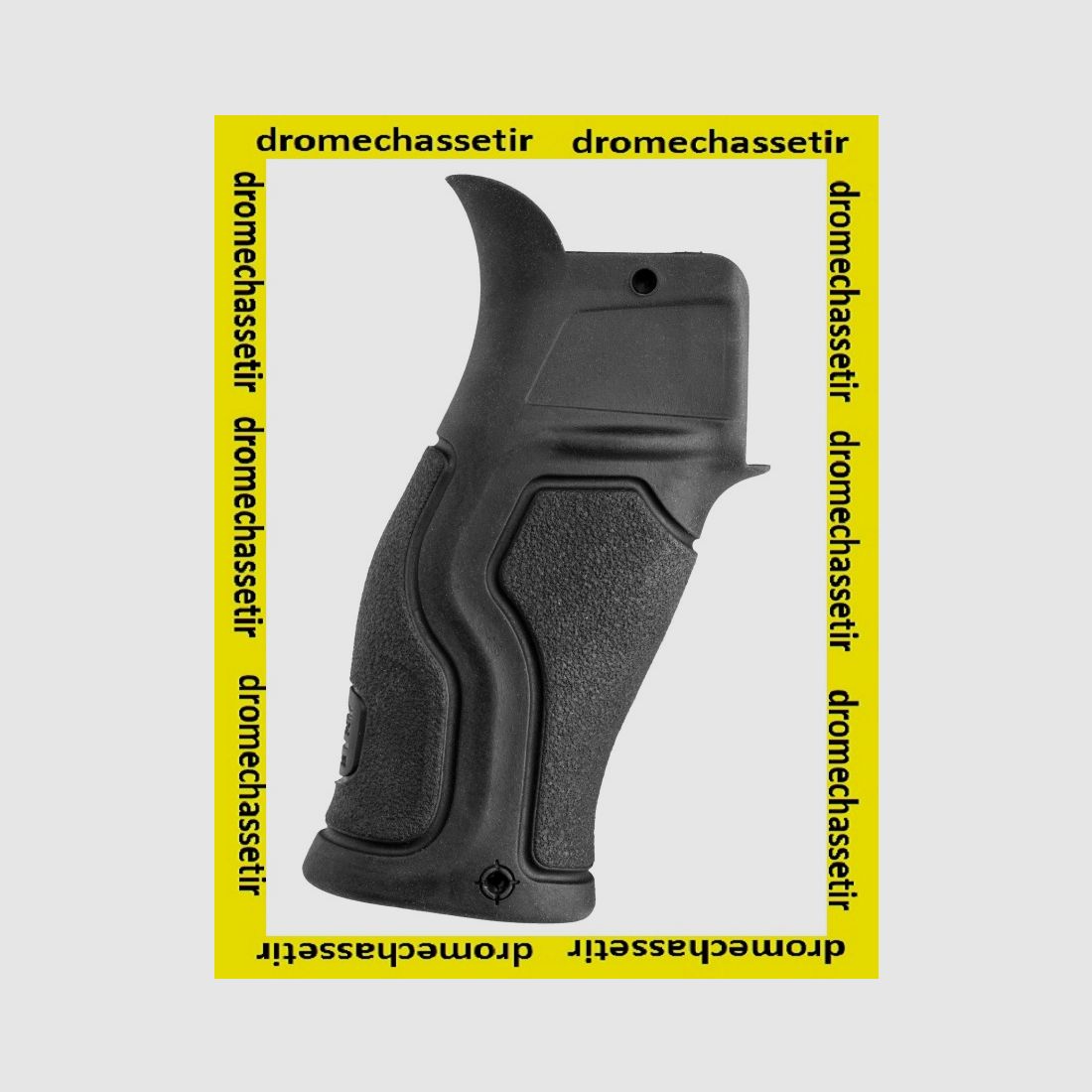 Empuñadura ergonómica de goma Fab Defense Gradus para AR 15 y chasis, negra