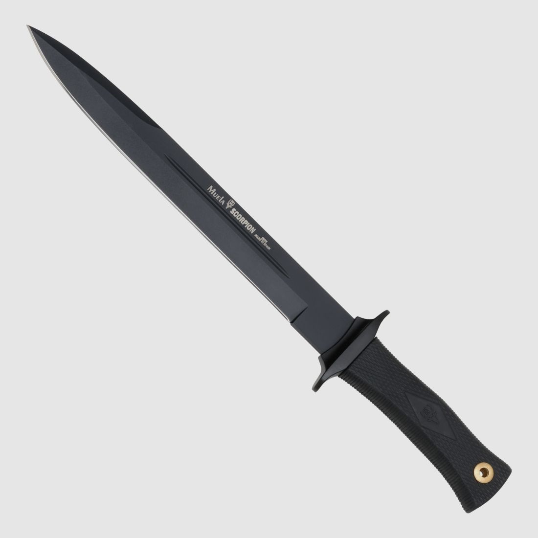 Muela Scorpion black langes schlankes Abfangmesser