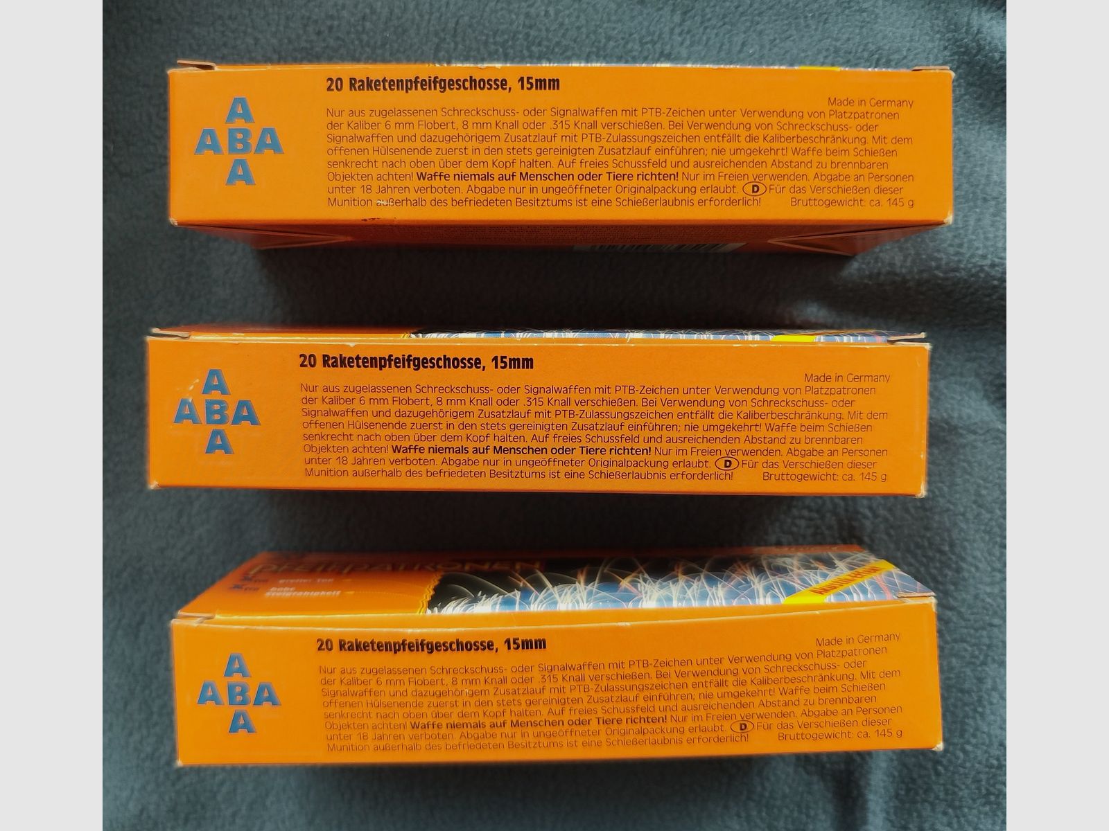 ABA Pfeifpatronen Xtra Raketenpfeifgeschosse 15 mm Pyro Power Akustik-Effekt
