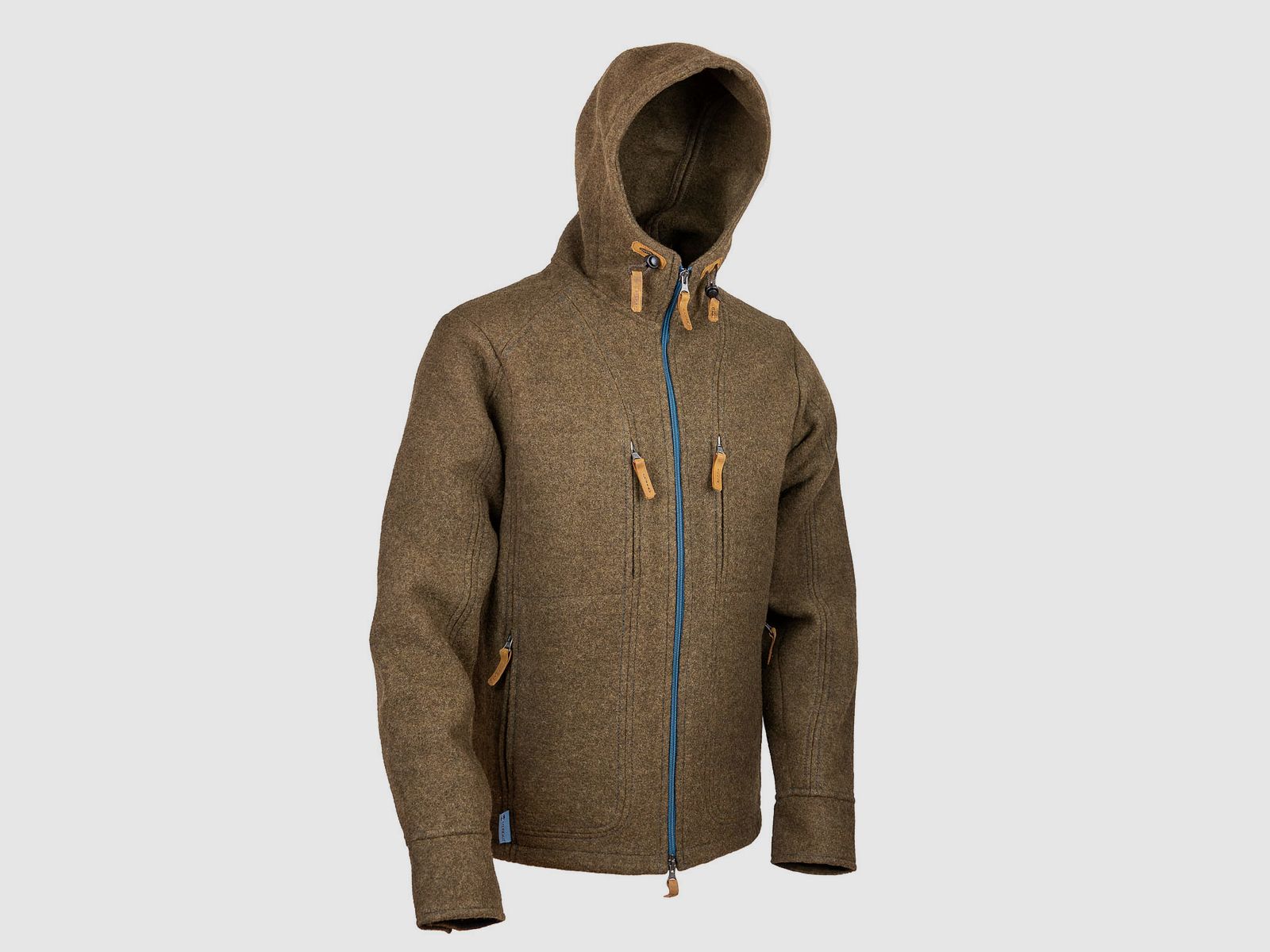 Lodenfleece-Hoodie "Kapuzenhuber" Mod. 2023, Cappuccino