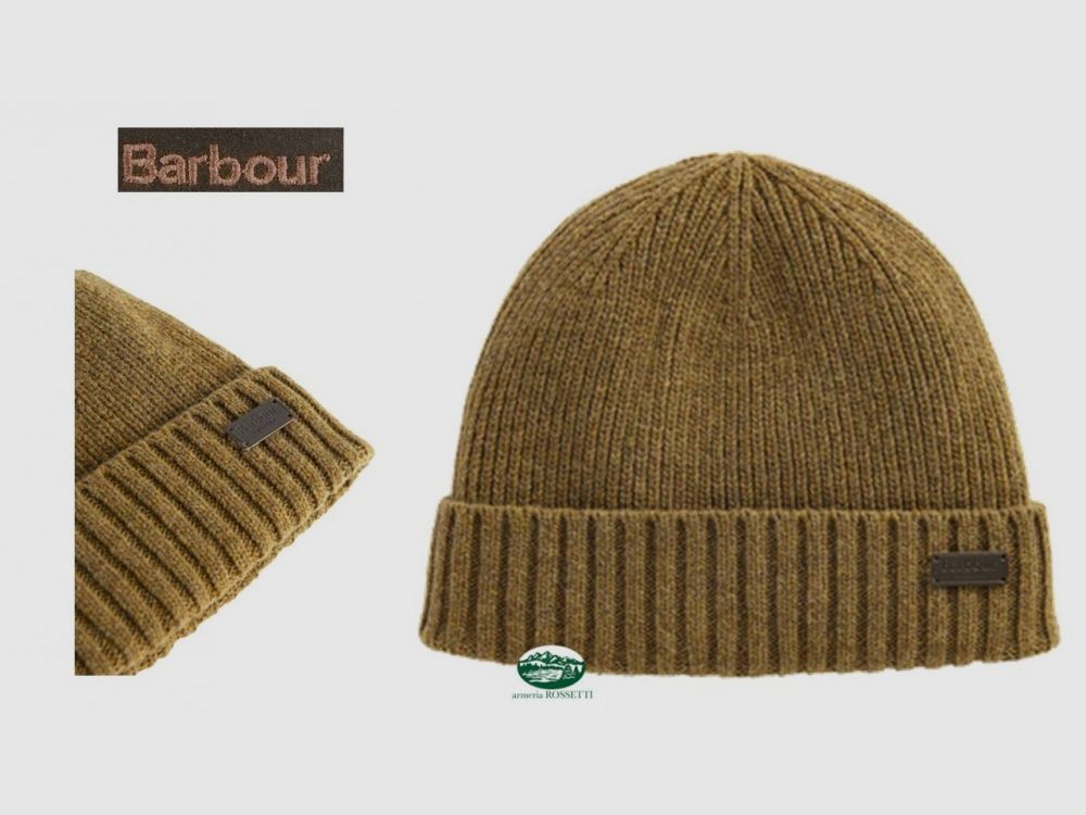 BARBOUR Kapelusz Carlton Beanie jasnobrązowy