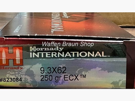 Hornady 9,3x62 ECX 250 grain # 823084 20 Stück bleifrei
