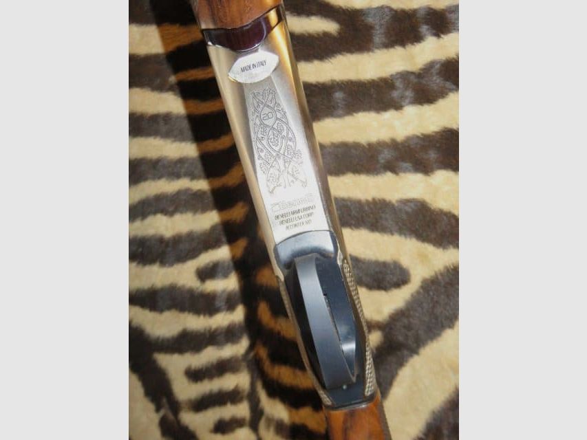 Bockdoppelflinte BENELLI 828 U Silver Kal.20/76 Lauf 76 mit 5 Chokes und Waffenkoffer, Bild 6 von 12