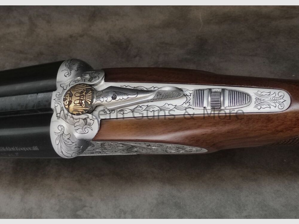 Huglu Mod.200AC Silber voll Graviert "Coachgun"