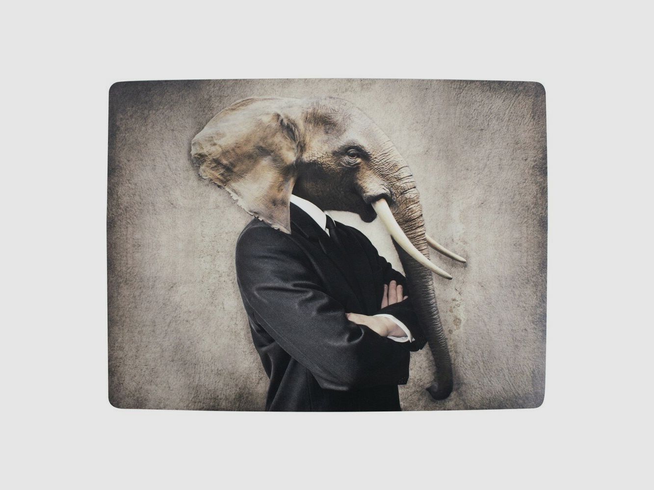 Lovergreen Kunst des Tisches Motiv bekleideter Elefant Tischset x 4