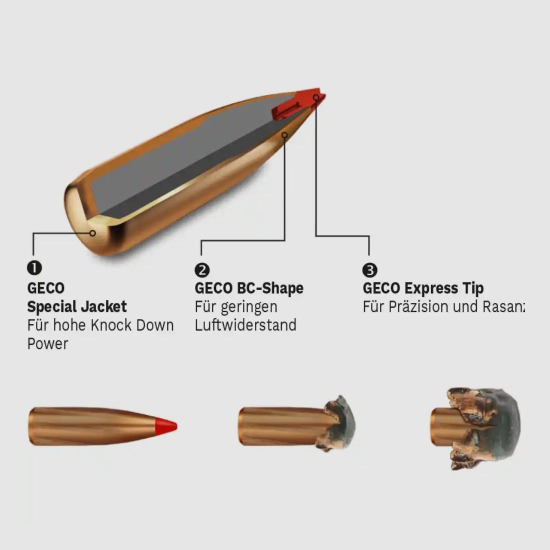 Geco Express .300 Win. Mag. 10,7g/165grs. 20 cartucce