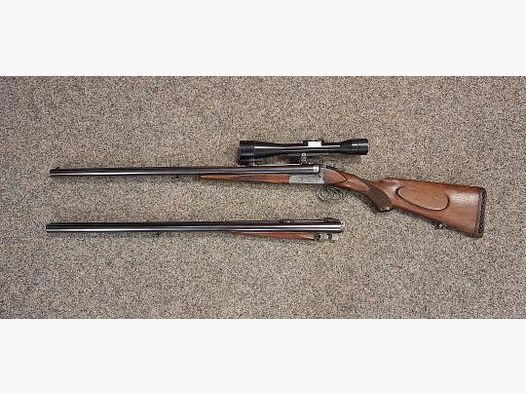 Buksflinte Sauer&Sohn Suhl kal. 8x57 IRS 12/70 verwisselbare loop 12/70