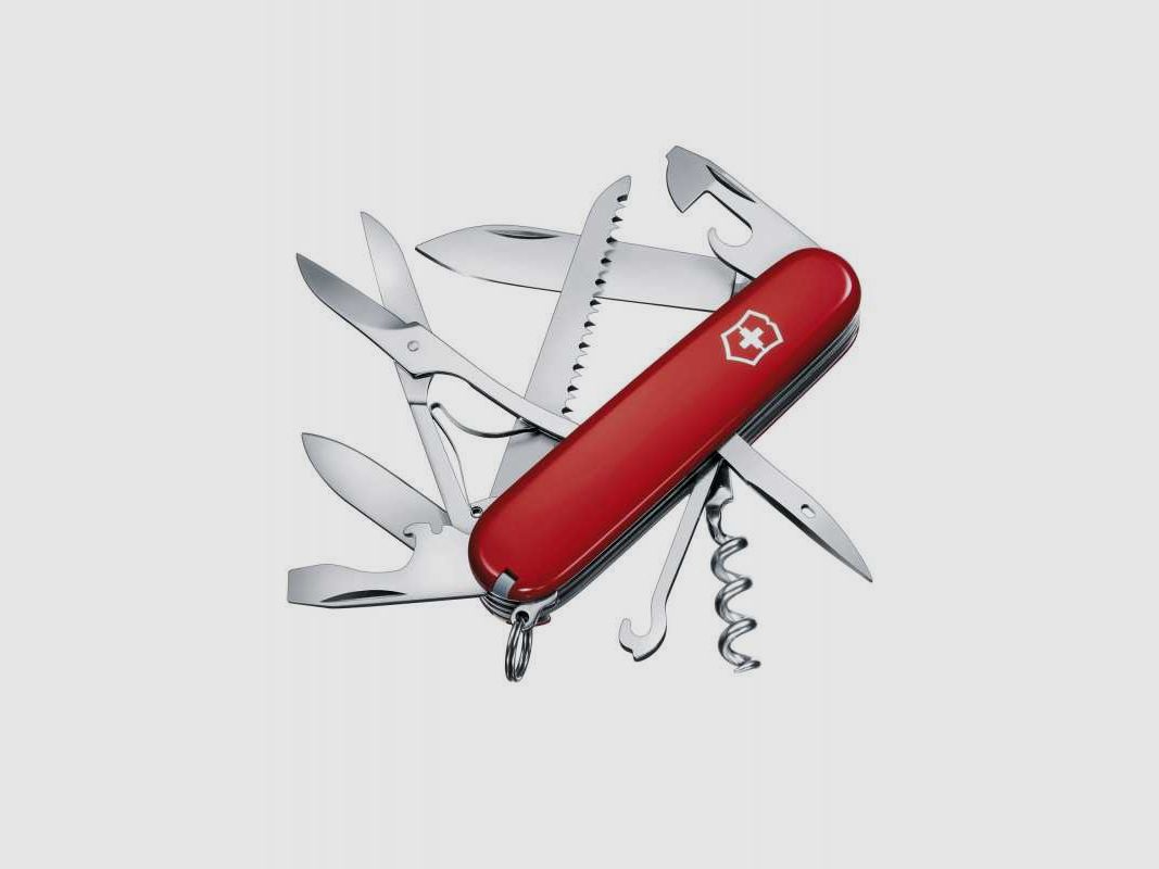 Victorinox Offiziersmesser, Huntsman, rot, 15 Funktionen