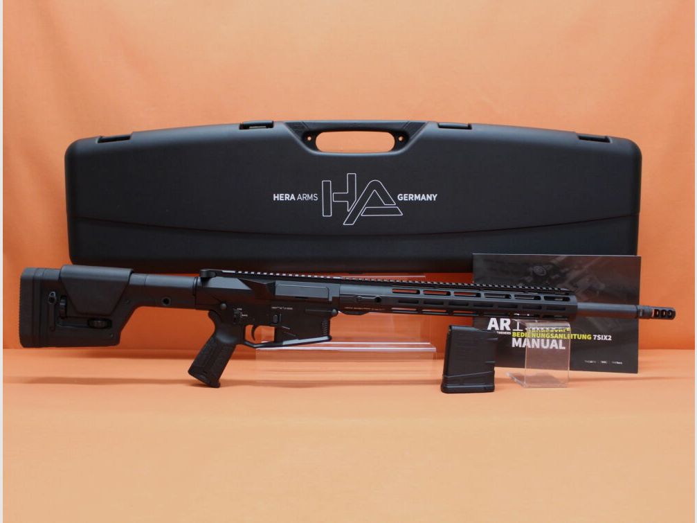 HERA Ha.Büchse .308Win HERA 7SIX2 System SR-25, 20" Lauf/ Einstellbare Gasabnahme AGS/ Magpul PRS Schaft