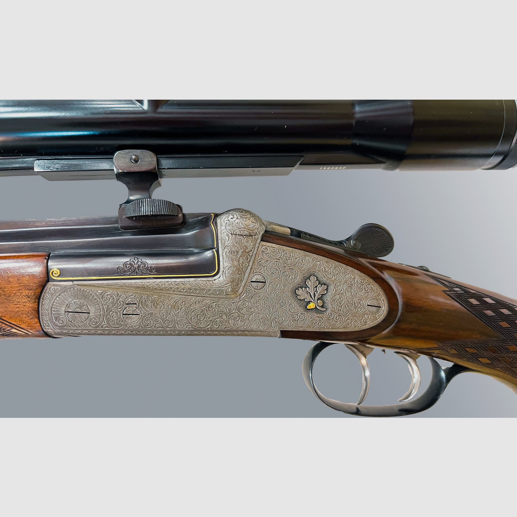 Edle Borovnik Kipplaufbüchse · 6,5×68 R · inkl. Zielfernrohr 6×42 · inkl. 40 Schuss (eingeschossen)