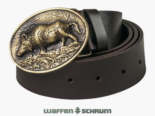 Fritzmann Ledergürtel Keiler Braun