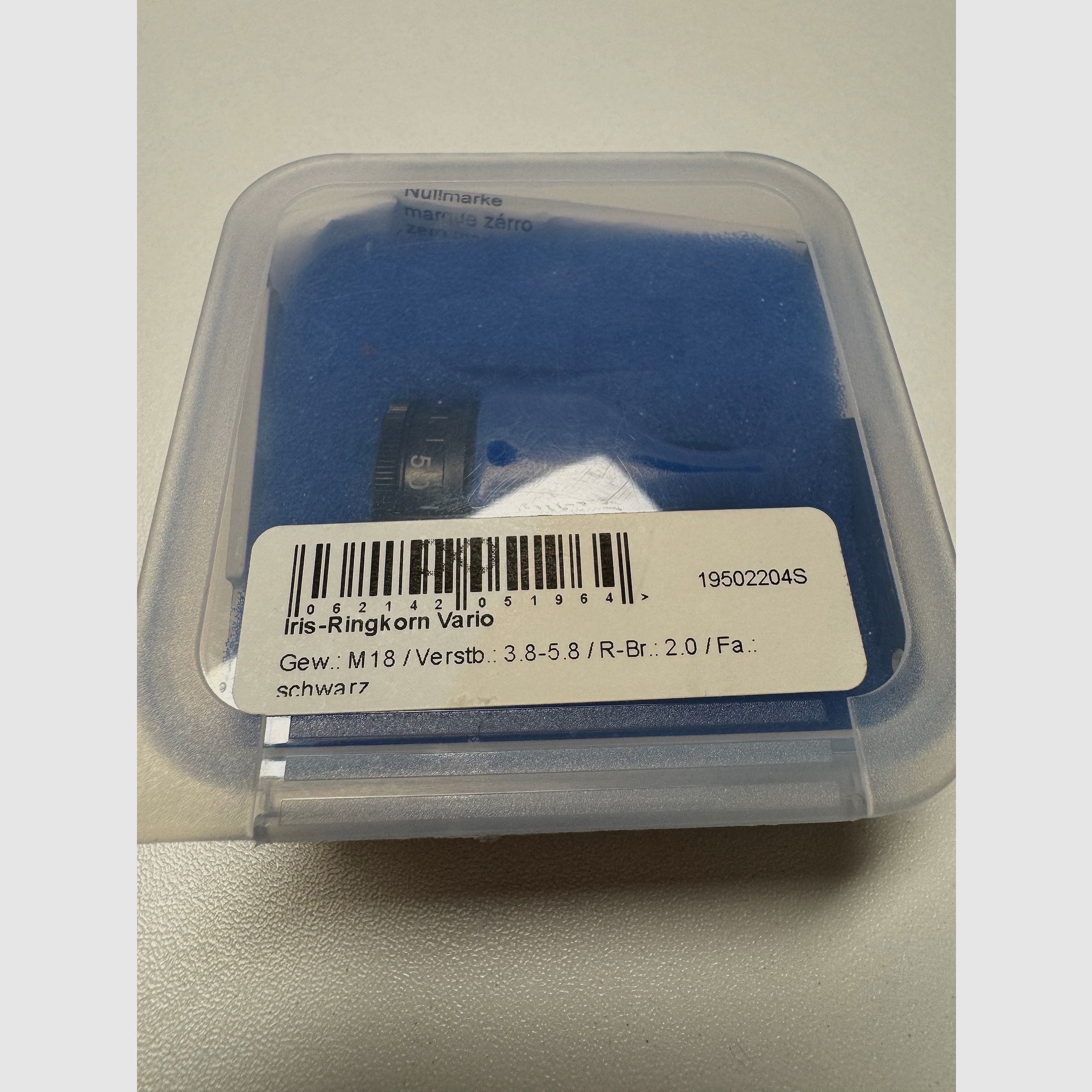 Anello centrale regolabile M18 x 0.5 / 3.8-5.8 / Larghezza anello 2mm