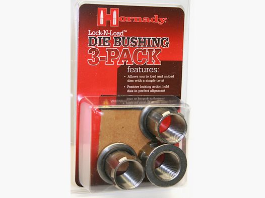 HORNADY #044093 LOCK-N-LOAD DIE BUSHING 3-PACK | L-N-L Matrizenadapter| Schnellwechseladapter NEU