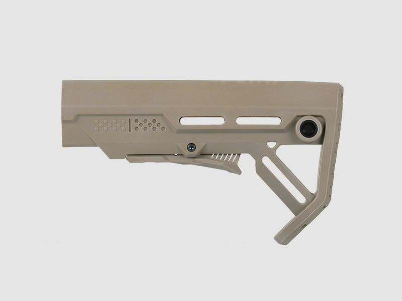 Shoulder support for M 4 / AR 15 models in Tan Type II