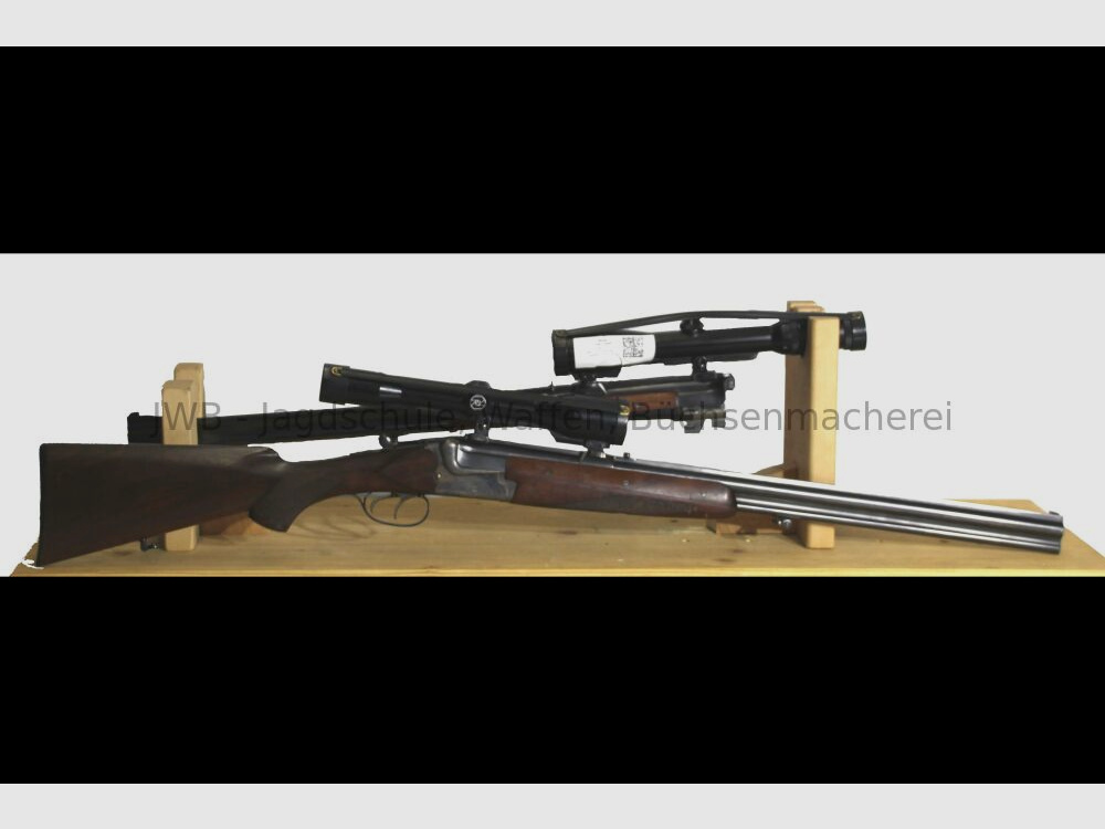 Merkel 210 mit Wechsellauf 7 x 65 R und 2 Zielfernrohren 7x57R;16/70