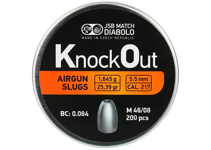 Slug JSB Knock Out 5,5 mm HP 25,39 grain (.217)