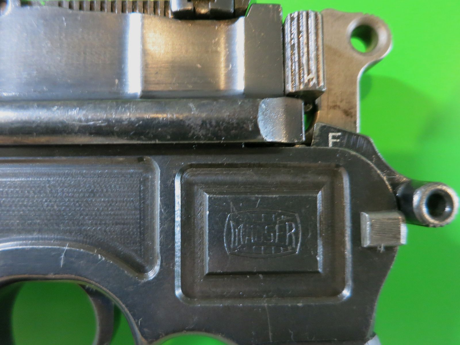 Mauser C96, Broomhandle, Mauser Oberndorf, Kal. 7,63 Mauser   #77-, Bild 13 von 14