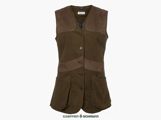 Chevalier shooting vest Elemore moleskin forest green