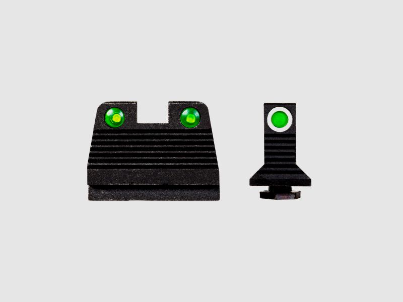 N-Sight Set Green/White Glock MOS, image 2 sur 3