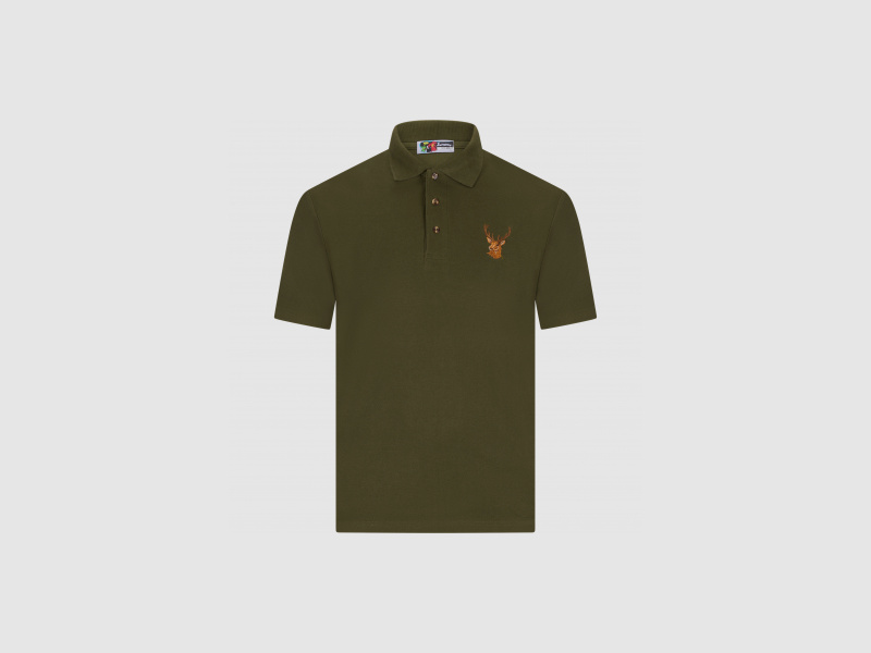 il Lago Basic Polo-Shirt Rothirsch Unisex (Oliv) | M