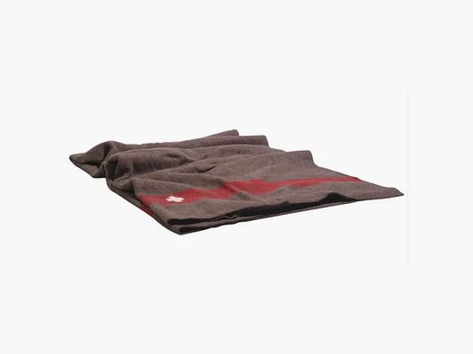 Schweizer Armee Schweizer Wolldecke 200 x 140 cm braun neuwertig