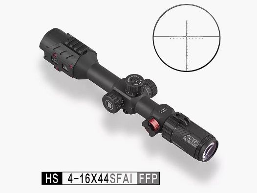 Discovery Optics Zielfernrohr HS 4-16x44 SFAI 1/4 MOA inkl. Montagen, Neu