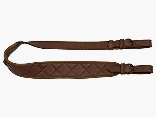 Sangle de fusil AKAH en cuir d'élan avec rembourrage matelassé