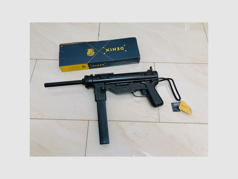 ••• Dekowaffe / Modellwaffe US Maschinenpistole M3 / Greasegun / NEU + OVP •••