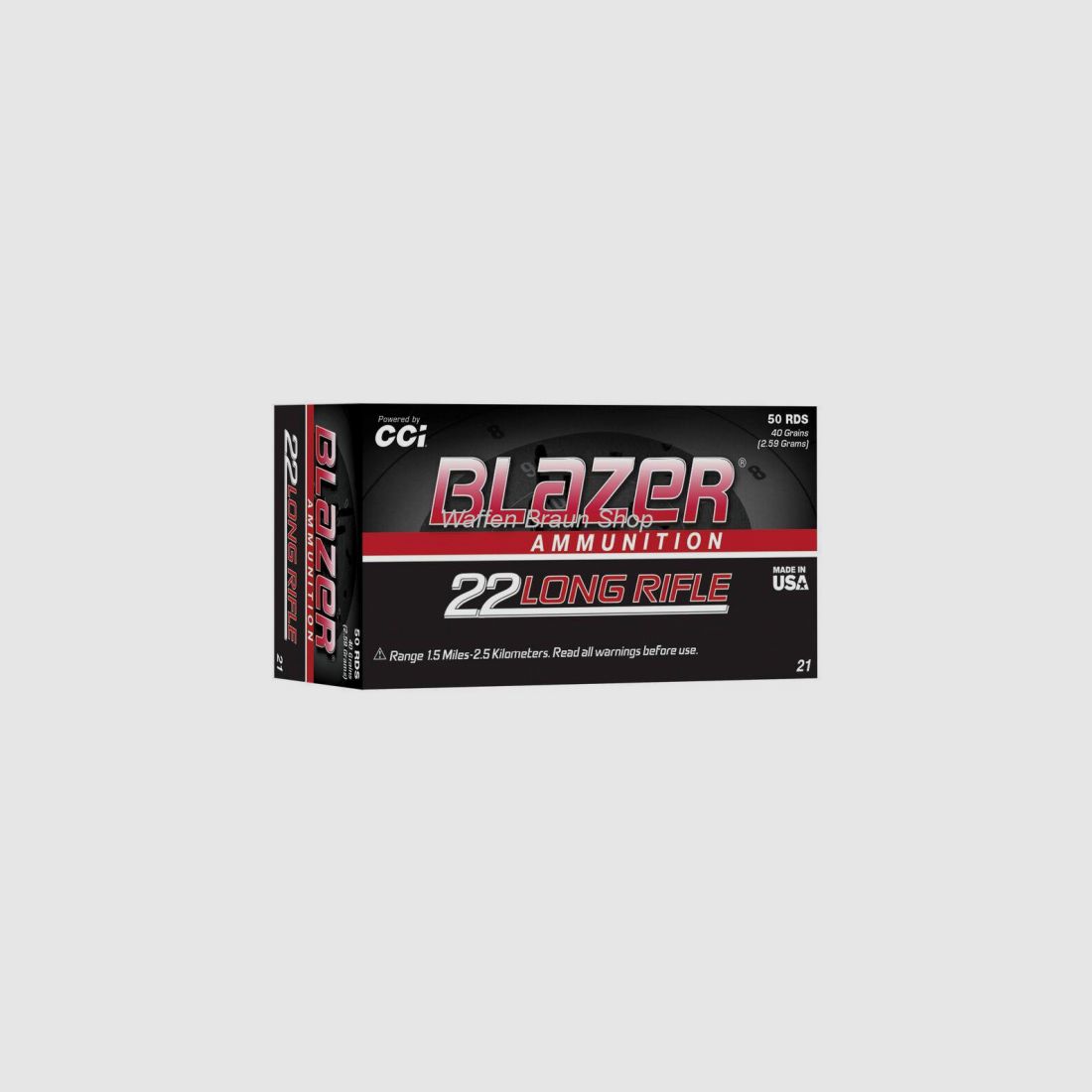 CCI 0021 .22LR 40GR SOLID Blazer 50 Stück