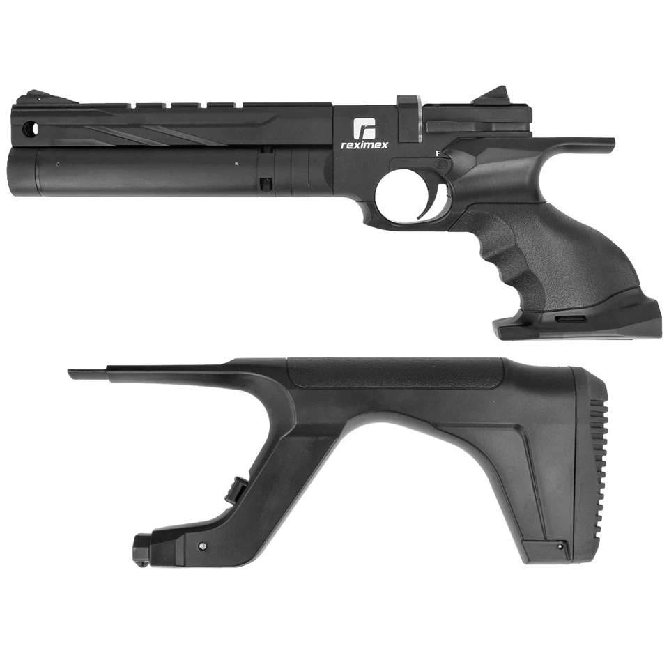 Wiatrówka Pistolet PCP Reximex RP 5,5 mm z regulatorem + akcesoria i etui