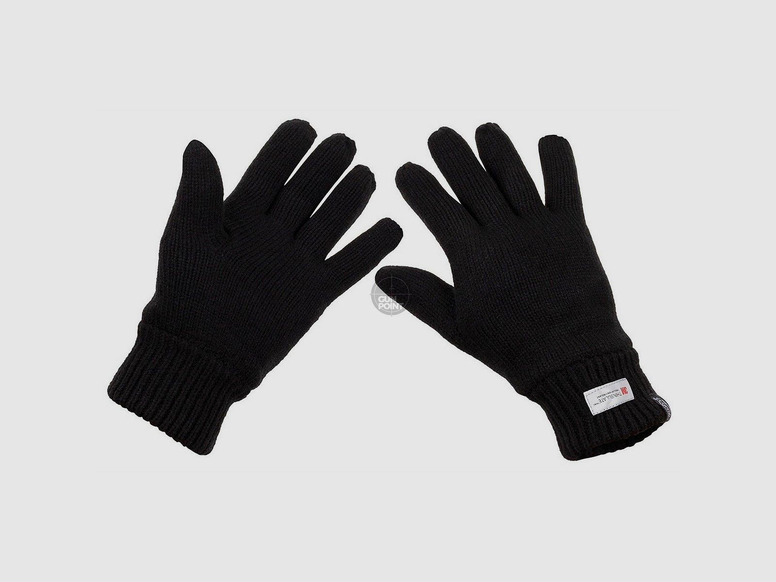 Strickhandschuhe, schwarz,3M Thinsulate Insulation