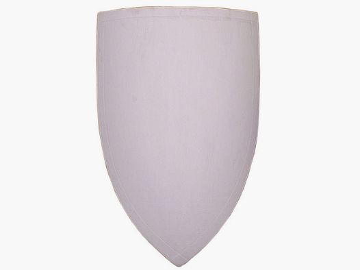 Wappenschild Rohling mit weißer Farbe