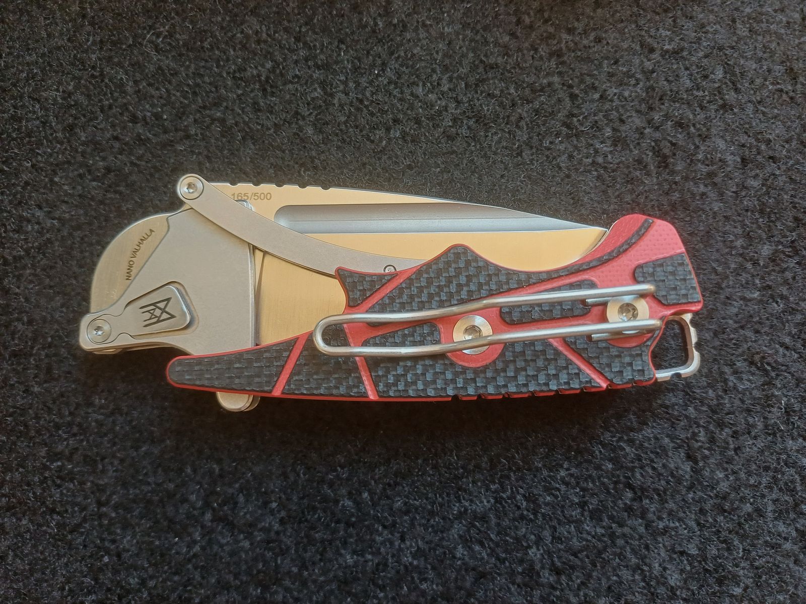 Midgards Messer Nano Valhalla rot Sammler-Messer