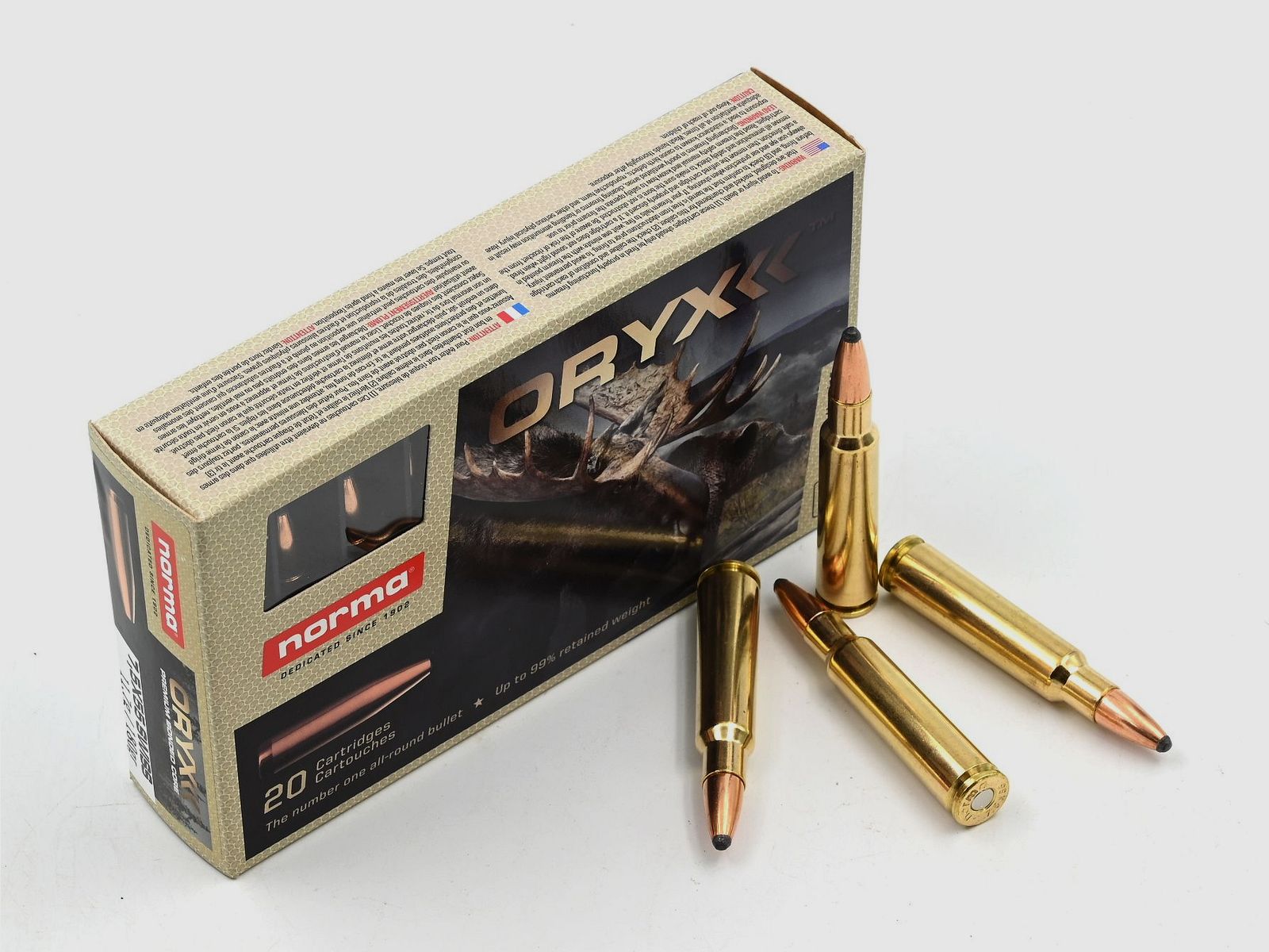 Norma, 7.5 x 55, Onyx 11.6g/180gr, 20 Stk.