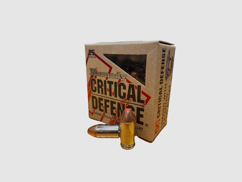 HORNADY CRITICAL DEFENSE 9MM MAK - 90 GRS. - FTX - 25 STÜCK
