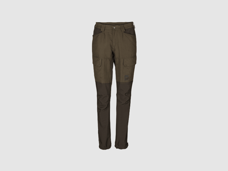 Pantalons Scandinaves Härkila Femme Vert Saule/Marron Foncé 34/32"