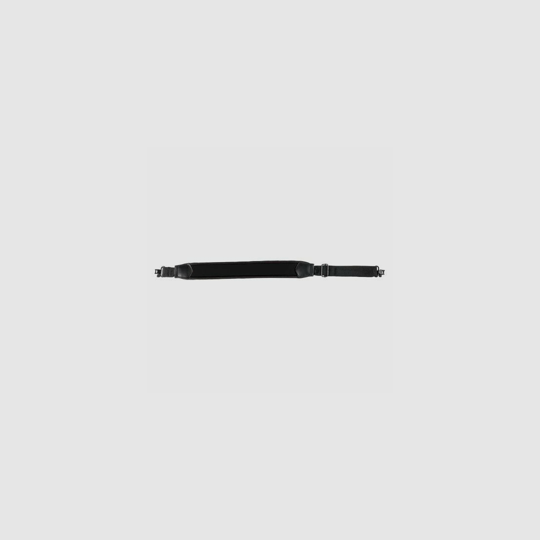 Sangle de fusil en néoprène noir avec boucles de sangle