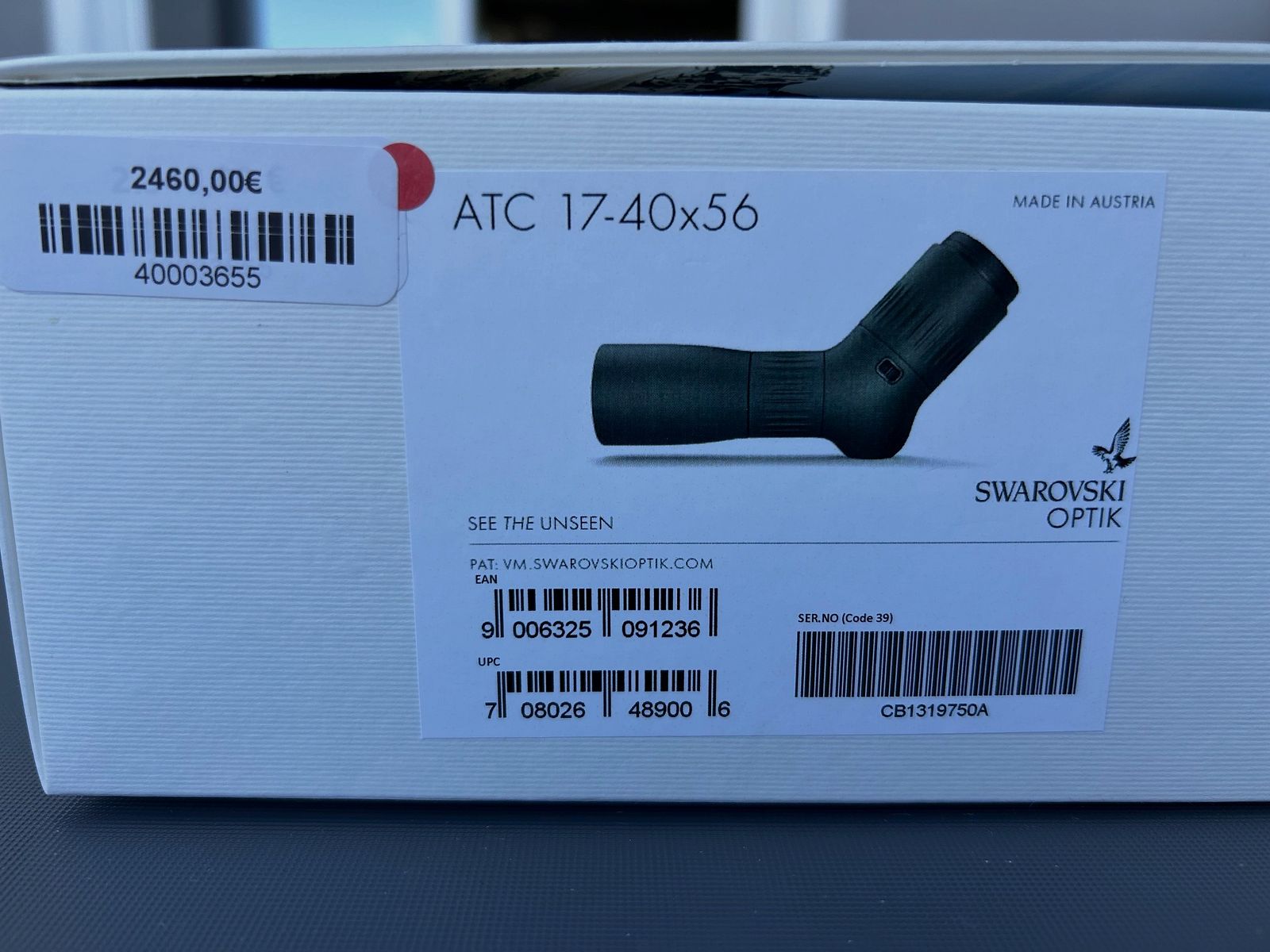 Swarovski Spotting Scope ATC 17-40x56