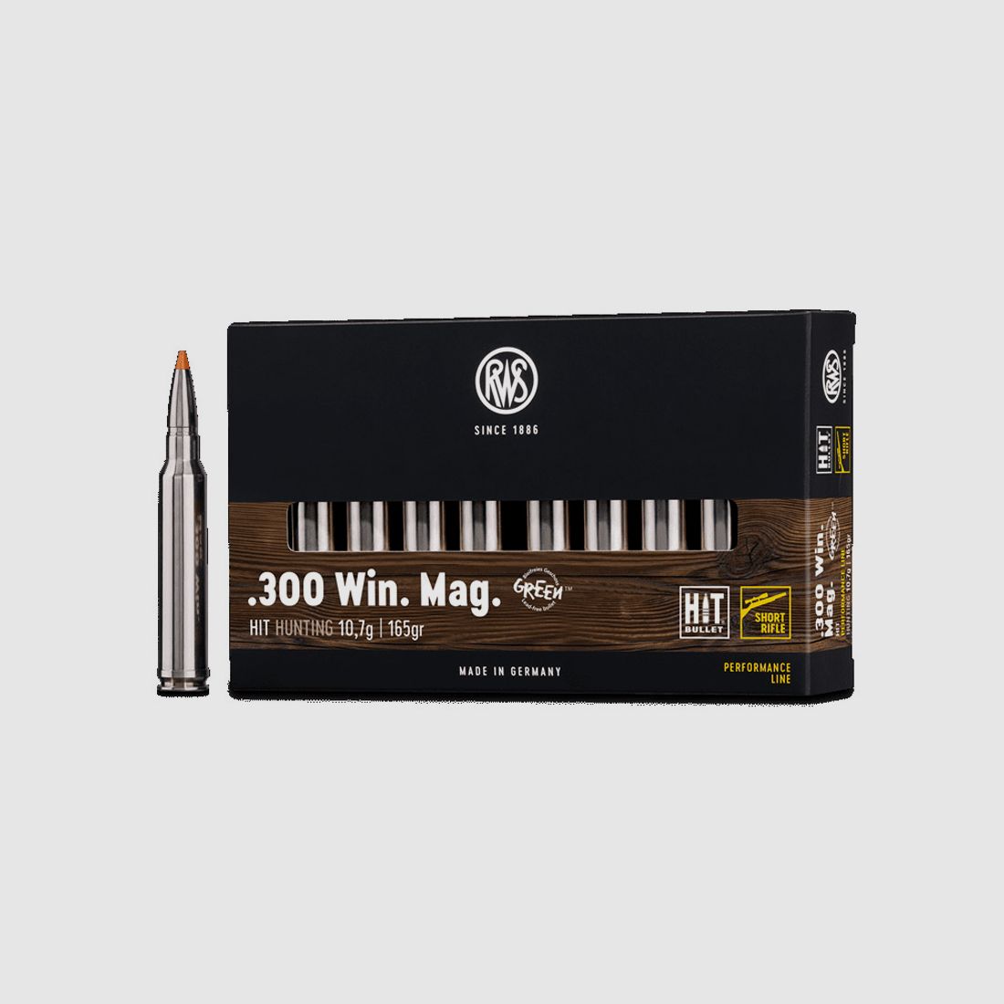 RWS HIT 10,7g - 165gr .300WinMag Short Rifle