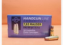 PPU First Partizan Cartridge 7.63mm Mauser First Partizan 85grs FMJ VE 50 cartridges (A-413)/ 5.5g full metal jacket