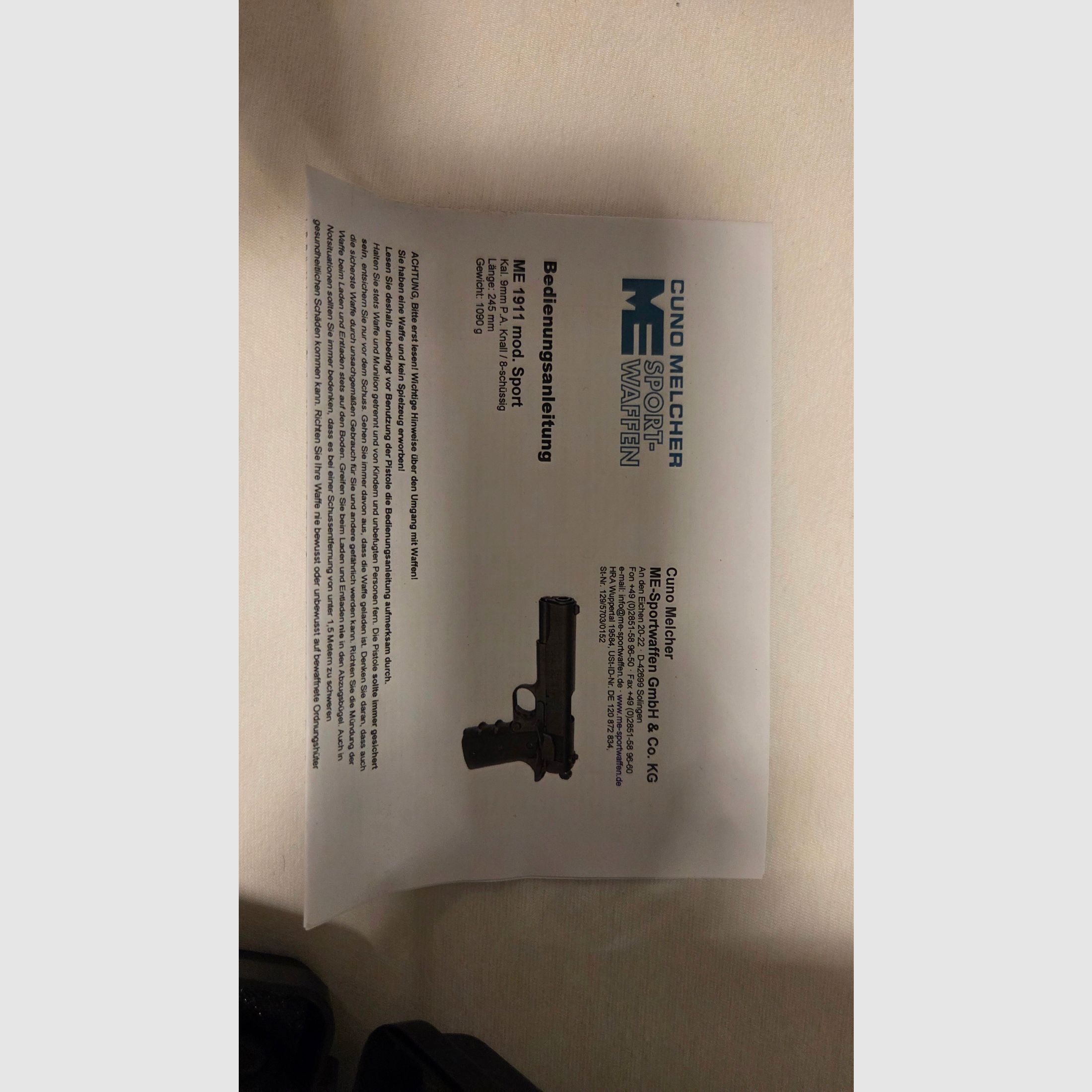 Colt 1911 Schreckschuss 9mm P.A.K. – neuwertig –