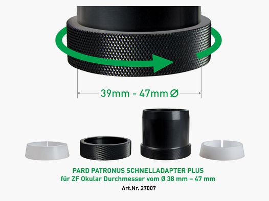 Universal Klemmadapter Uni Speed 2 Adapter PARD - Patronus 39-47mm